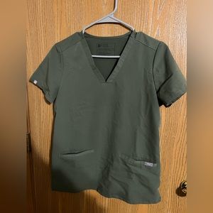 Catarina scrub top, moss